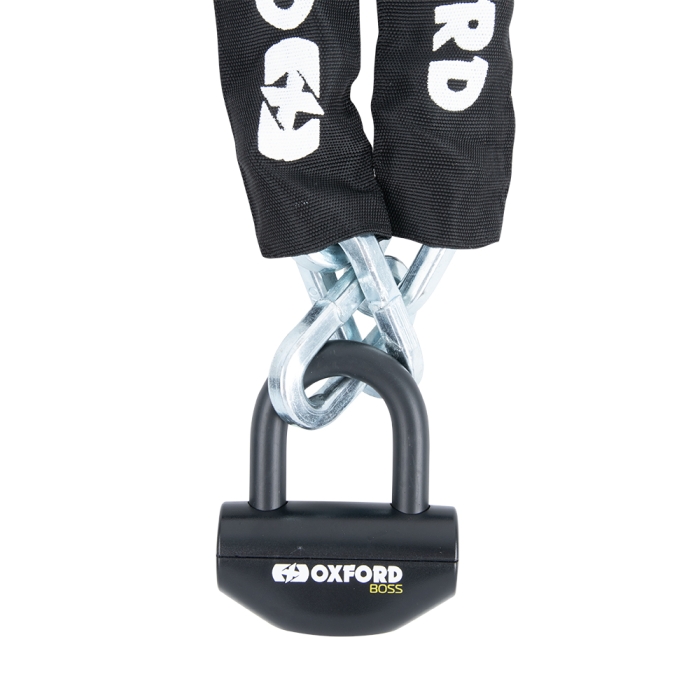 Ланцюг з замком Oxford Boss Chain Lock 12мм х1,2м купити від 7 830